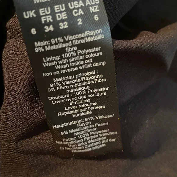 Nasty Gal NWT  petite metallic , tiered star print maxi dress size US-2 - Picture 12 of 13